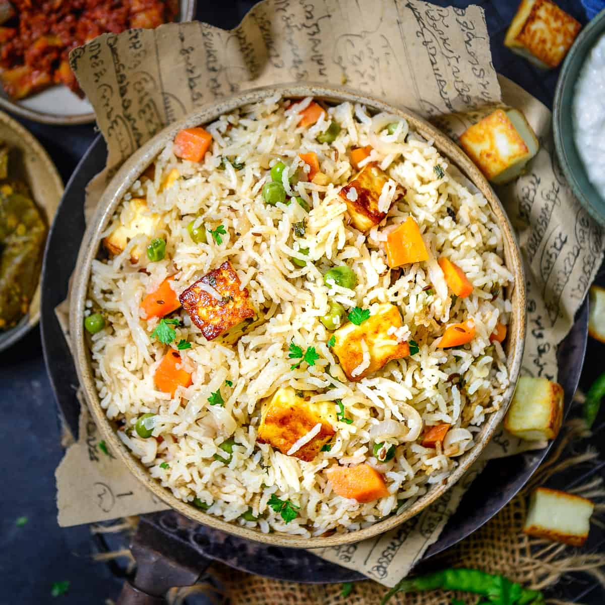 Mutter Paneer Pulao